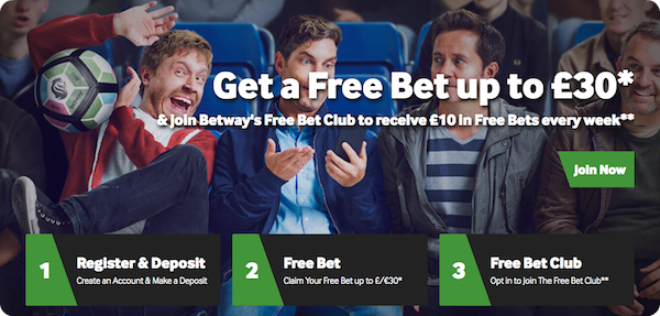 BetWay Free Bets Review - £30 Matched Betting Offer