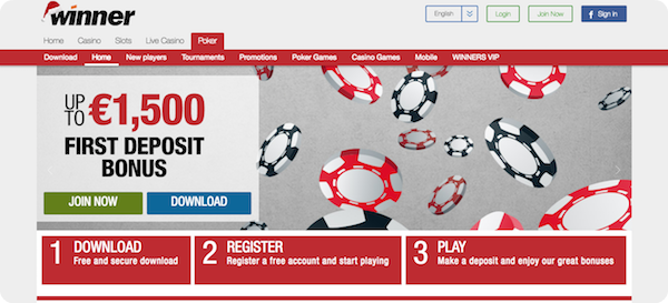 Winner Poker Free Bet Bonus - Up to £1500 Free