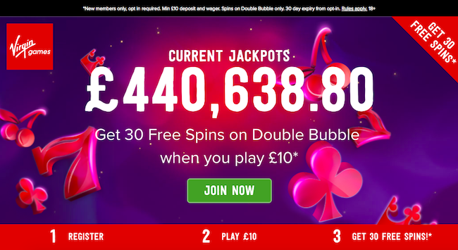 Virgin Games Casino 30 Free Spins
